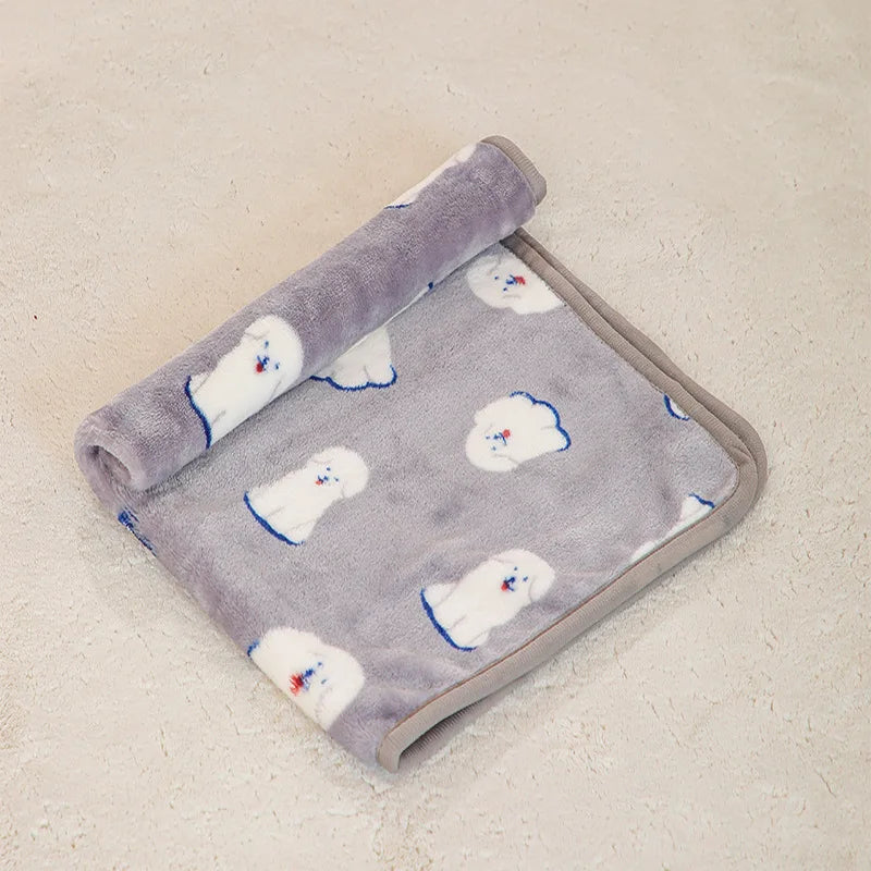 New Soft Pet Blanket Spring Warm Dog Bed Blanket Cute Pet Sheets Warm Mat Comfortable Cat Dog Pad Blanket 2023 Pet Accessories