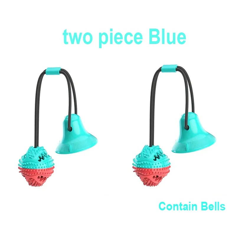 Large Dog Ball Toys Suction Cup Ropes Interactive Leaking Slow Feeder Chew Toy Toothing Clean Golden Retriever Big Pet Supplies
